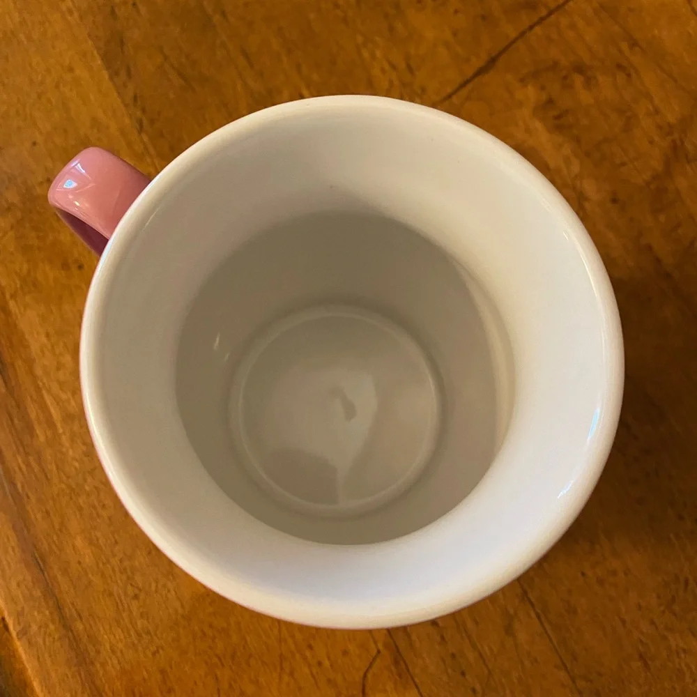 Russ Berrie Harley Davidson Motorcycle Flames Coffee Mug Cup Pink